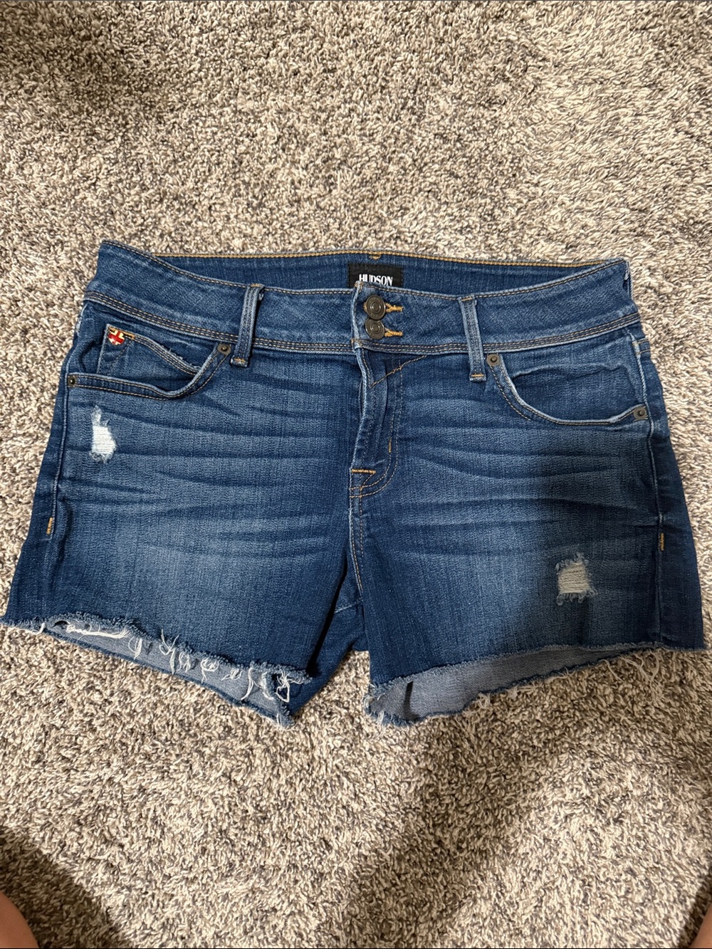 Hudson Jeans Dark Blue Croxley Shorts